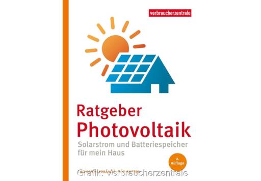 Im Bild das Cover vom Ratgeber Photovoltaik der Verbraucherzentrale