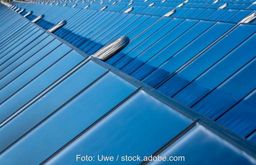 Close-Up von Solarmodulen