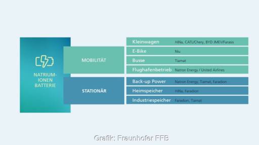 Im Bild eine Grafik aus dem Umfeldbericht Innovationspotenzial von Natrium-Ionen-Batterien.