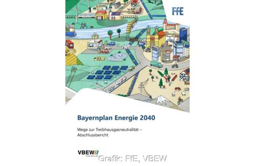 Im Bild das Cover der Studie Bayernplan Energie 2040.