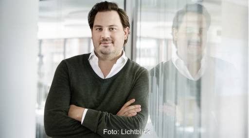 Im Bild Lichtblick-CEO Constantin Eis, der die Übernahme von der Photovoltaik-Installateur-Plattform Installion als sehr guten Tag für die Energiewende bezeichnet.