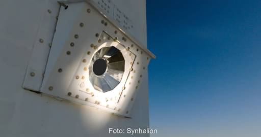 Nahaufnahme des Solar-Receivers von Synhelion.