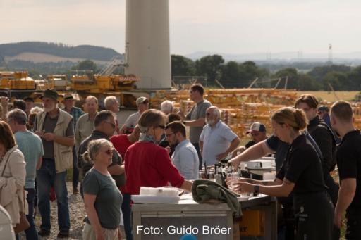 Richtfest der Bürgerenergie-Windenergieanlage in Dörentrup-Wendlinghausen