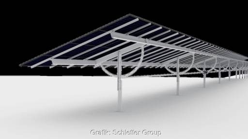 Grafik von Schletter-Montagesystem