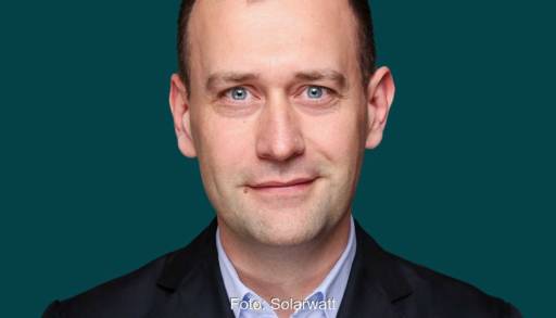 Im Bild der Solarwatt-Chief Financial Officer (CFO) Benjamin Frank.