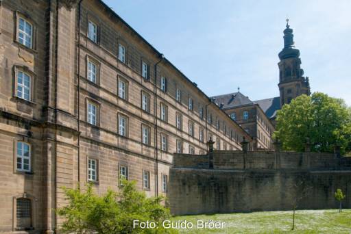 Westfassade Kloster Banz, Bad Staffelstein - hier findet diese Woche das Symposium Solarthermie statt.