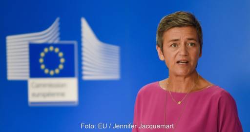 Im Bild Margrethe Vestager, Vizepräsidentin der EU-Kommission, die die Beihilfe für Northvolt genehmigt hat.