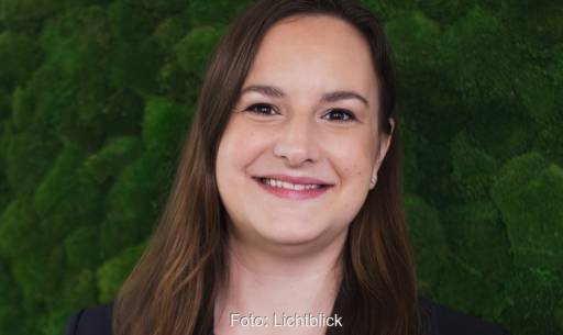 Im Bild Nina Waffenschmidt, CEO der Lichtblick Energy as a Service GmbH.