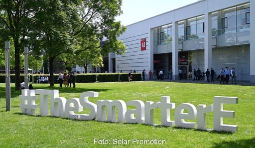 Im Bild das Messegelände der The smarter E Europe 2024.