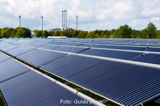 Solarthermie-Anlage im Fernwärmenetz der Stadtwerke Greifswald
