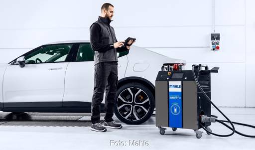 Im Bild die Batteriediagnoselösung E-Health Charge von Mahle.