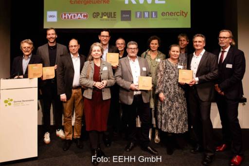 Gruppenforo Siegerehrung zum German Renewables Award 2023