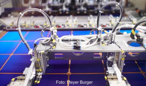 Im Bild die Solarzellfertigung von Meyer Burger in Deutschland, die Zellen liefert man an das Solarmodulwerk in Arizona.
