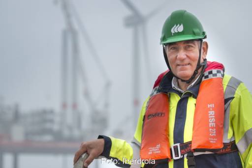 Im Bild Ignacio Galán, Vostandsvorsitzender von Iberdrola, das Unternehmen baut den Offshore-Windpark Windanker.
