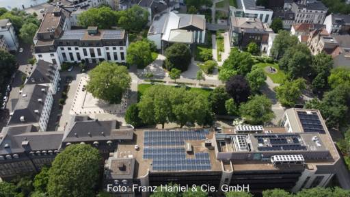 Im Bild der Haniel Campus in Duisburg, der bis 2025 zum klimaneutralen und energieautarken Areal werden soll.