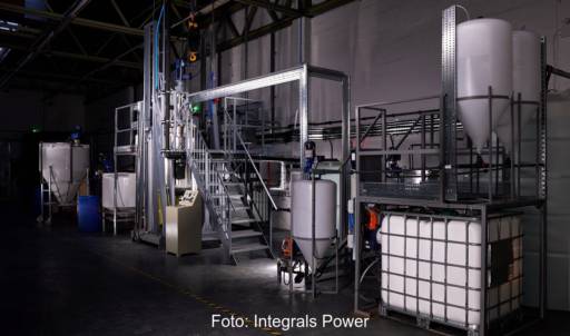 Im Bild die Pilotanlage für Kathodenmaterialien von Integrals Power.
