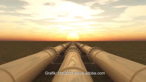 Im Bild eine Pipeline als Symbol für das Gesetz zur Wasserstoff-Netzentwicklungsplanung.