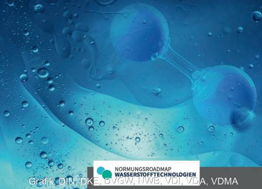Ausschnitt des Covers der Normungsroadmap Wasserstofftechnologien