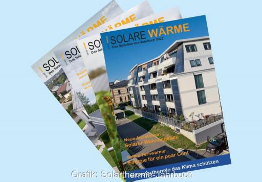 Zu sehen ist das Solarthermie-Jahrbuch SOLARE WÄRME 2022