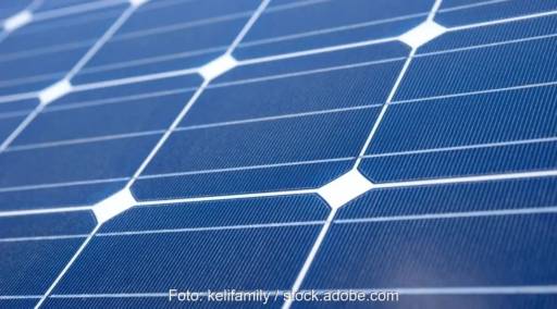 Close-Up eines PV-Moduls.