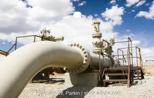 Im Bild eine Gaspipeline, die bayerische Wärmestrategie setzt auf die Nutzung der vorhanden Gasverteilnetze.