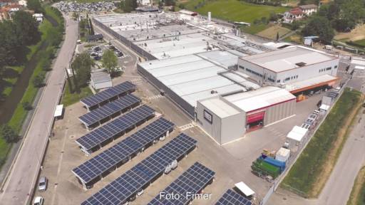 Im Bild der Firmensitz von PV-Wechselrichter Hersteller Fimer in Italien.