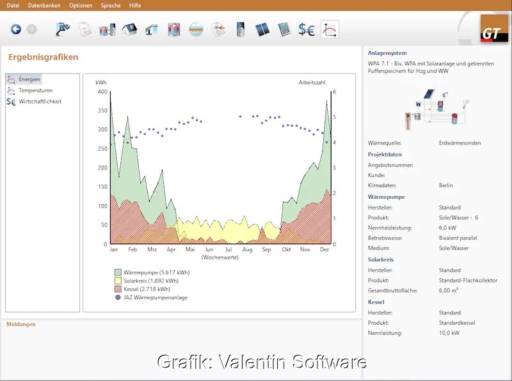 Im Bild GeoT*Sol, Valentin zeigt die neueste Version der Software auf der ISH 2025.