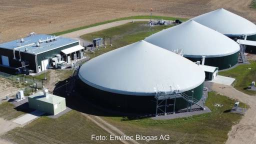 Biogasanlage von seitlich oben