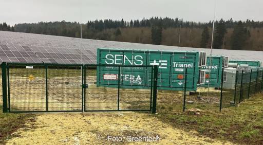 Im Bild der Solarpark Gammertingen, Greentech übernimmt die Photovoltaik Betriebsführung.