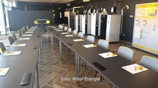 Im Bild ein Schulungsraum von Ritter Energie für das Partnerprogramm.