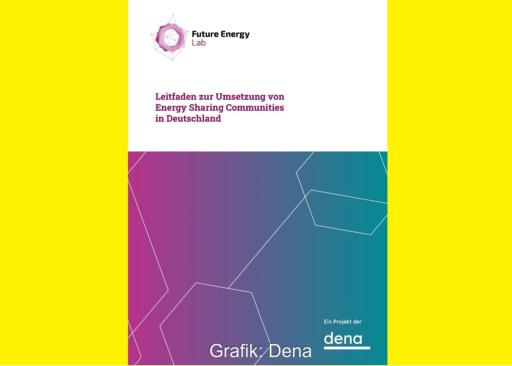 Das Cover vom Leitfaden zum Energy Sharing in der Praxis der Dena.