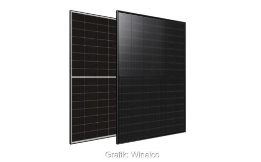Im Bild die beiden Varianten der Glas-Glas-Solarmodulserie WST-NCX48 von Winaico.