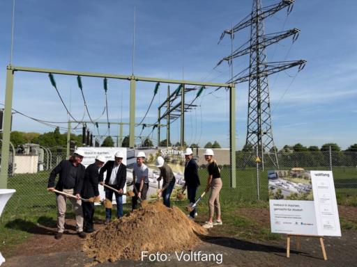 Spatenstich für einen Großspeicher an einem Umspannwerk