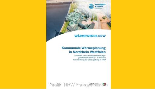 Im Bild das Cover vom Leitfaden zum Landeswärmeplanungsgesetz NRW.