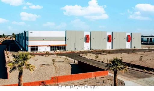 Das Werk in Goodyear von Meyer Burger zur Solarmodulproduktion in den USA.