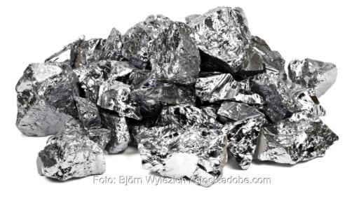 Brocken aus Polysilizium.