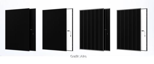 Die vier Photovoltaik-Module der Infinite Serie, das Solarmodul Infinite White hat 500 Watt Leistung.