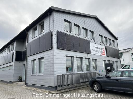 Gebäude der Emmeringer Heizungsbau, das nun von Baywa gemietet wird.
