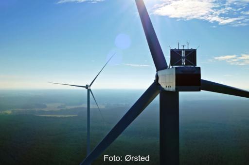 Windpark von Ørsted in Brandenburg