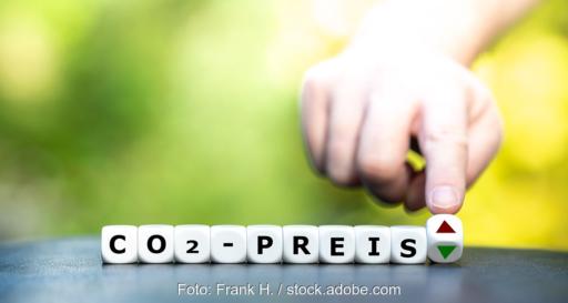 Würfel mit der Aufschrift CO2-Preis, BWP und ZVEI fordern Verlässlichkeit der CO₂-Preise und BEG-Förderung.