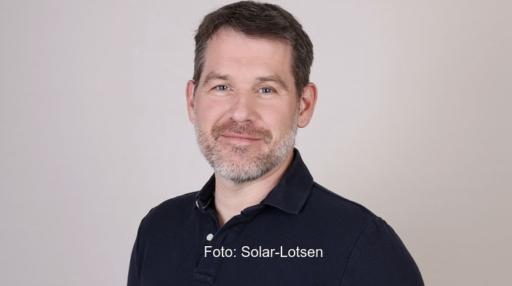 Im Bild Marc Hoffmann, Diplom-Ingenieur und Gutachter für Photovoltaik-Anlagen bei den Solar-Lotsen.
