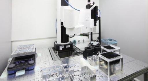 Eine Materialscreening-Plattform, die im Rahmen der Photovoltaik-Innovationsplattform Solar TAP weiterentwickelt wurde.