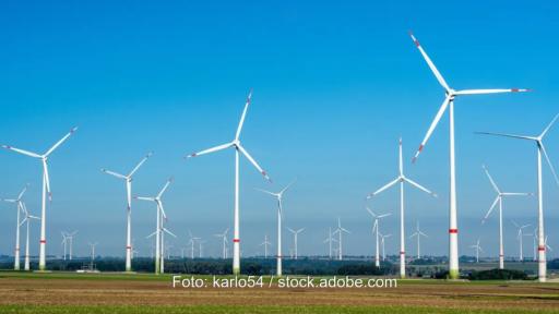 Eine Vielzahl von Windenergieanlagen, die November-Ausschreibung Wind an Land war überzeichnet.