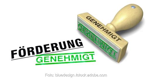 Im Bild ein Förderstempel. Neues E-Auto-Förderprogramm mit sozialer Staffelung mit Zuschüssen bis 6.000 Euro für Neuzulassungen ab 2026 geplant.