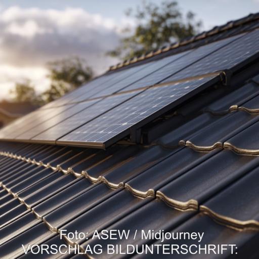 PV-Module auf dem Privatdach.