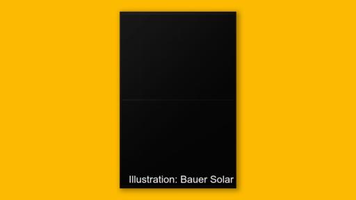 Das neue Solarmodul mit Backkontakt-Technologie von Bauer Solar ist mit Rückkontakt-Solarzellen ausgestattet.