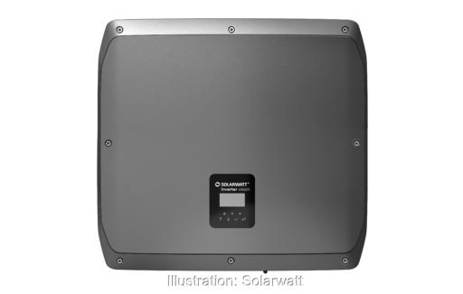 Der notstromfähige Hybrid-Wechselrichter Inverter vision max von Solarwatt.
