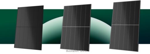 Im Bild drei Solarmodule von Jinkosolar, die das Unternehmen auf der Intersolar 2026 präsentiert.