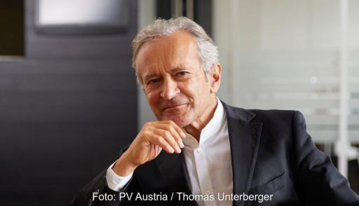 Im Bild Herbert Paierl, Vorstandsvorsitzender von PV Austria, der die Photovoltaik-Ausbauziele im geplanten Erneuerbaren-Ausbau-Beschleunigungsgesetz (EABG) kritisiert.