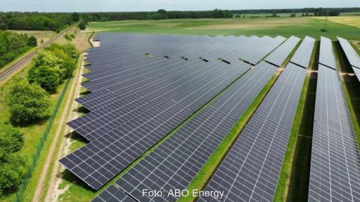 Freiflächensolaranlage von ABO Energy.
